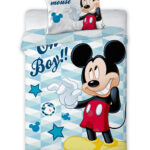 Σετ παιδικών κλινοσκεπασμάτων Disney Mickey Oh Boy 100x135 cm, 40x60 cm