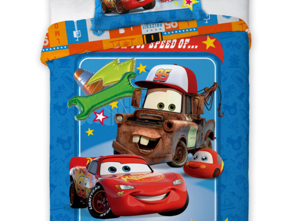 Σετ παιδικών κλινοσκεπασμάτων κούνιας Disney Cars Fair 100-135 εκ., 40-60 εκ.