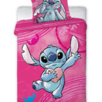 Σετ παιδικών κλινοσκεπασμάτων κούνιας/παιδικού κρεβατιού Disney Lilo and Stitch Heartbeat 100-135 εκ., 40-60 εκ.