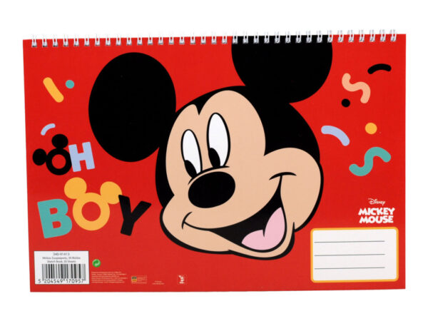Μπλοκ σχεδίασης Disney Mickey Oh Boy A/4 σπιράλ, 30 φύλλα