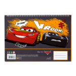 Μπλοκ σχεδίασης Disney Cars Vroom A/4 με σπιράλ και 40 σελίδες και αυτοκόλλητα - Image 2