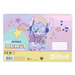 Μπλοκ σχεδίασης σπιράλ Disney Lilo and Stitch Blast A/4 με αυτοκόλλητα, 40 σελίδες - Image 2