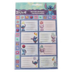 Ετικέτα σημειωματάριου Disney Lilo and Stitch Aliens με αυτοκόλλητα, 16 τεμάχια