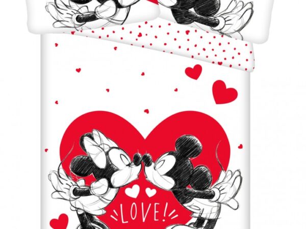 Σετ κλινοσκεπασμάτων Disney Mickey Minnie Love 140-200 εκ., 70-90 εκ.