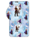 Σεντόνι Disney Frozen Blue Winter με λάστιχο 90x200 εκ.