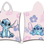 Πόντσο πετσέτας θαλάσσης Disney Lilo and Stitch Pink 50x115 εκ.