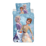Παιδικά κλινοσκεπάσματα Disney Frozen White Snowflake 100-135 εκ., 40-60 εκ.