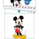 Σετ παιδικών κλινοσκεπασμάτων Disney Mickey Colors 100-135cm, 40-60cm