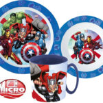 Σετ φαγητού Avengers Rolling Thunder, σετ μικροπλαστικού με κούπα 350 ml