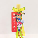 Πασχαλινή Αρωματική Λαμπάδα Pokemon με Κρεμαστό Ξύλινο Ταμπελάκι