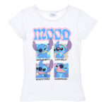 Παιδικό κοντό μπλουζάκι Disney Lilo and Stitch Mood, για 3-8 ετών