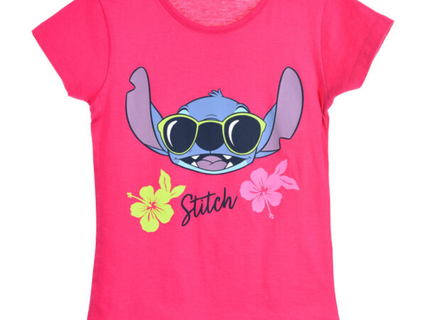 Παιδικό κοντό μπλουζάκι Disney Lilo and Stitch Shady, για 3-8 ετών