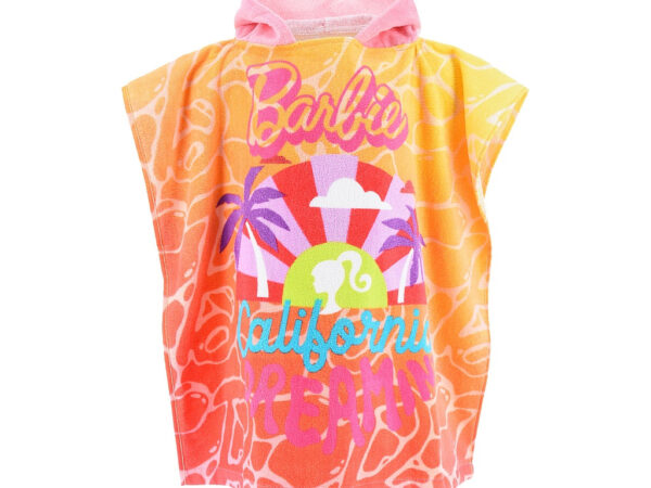 Πόντσο πετσέτας θαλάσσης Barbie 55x110 εκ.