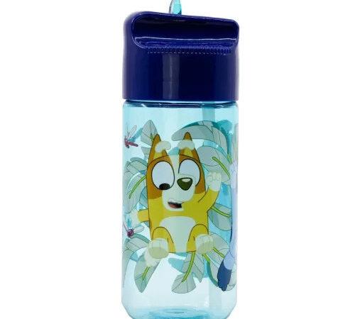 Μπουκάλι με καλαμάκι Bluey Playtime Hydroplastic 430 ml