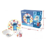 Σετ φαγητού από πορσελάνη Disney Lilo and Stitch Heart σε κουτί δώρου με σχέδιο καρδιάς και σχέδιο σε κουτί δώρου. - Image 6
