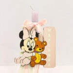 Πασχαλινή Αρωματική Λαμπάδα Baby Minnie με ταμπελάκι το όνομα του παιδιού