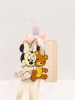 Πασχαλινή Αρωματική Λαμπάδα Baby Minnie με ταμπελάκι το όνομα του παιδιού