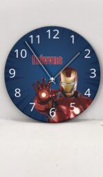Ρολόι Τοίχου Iron Man με Όνομα