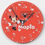Ρολόι Τοίχου Minnie με Όνομα