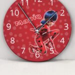 Ρολόι Τοίχου Miraculous Ladybug με Όνομα