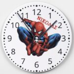 Ρολόι Τοίχου Spiderman με Όνομα