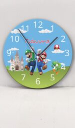 Ρολόι Τοίχου Super Mario με Όνομα