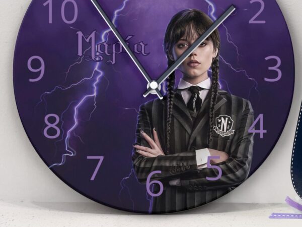 Ρολόι Τοίχου Wednesday με Όνομα