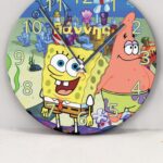 Ρολόι Τοίχου Μπομπ Σφουγγαράκης με Όνομα