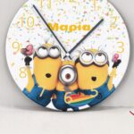 Ρολόι Τοίχου Minions με Όνομα