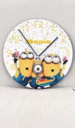 Ρολόι Τοίχου Minions με Όνομα