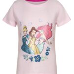 Παιδικό κοντό μπλουζάκι Disney Princess, πάνω μέρος 110/116 cm