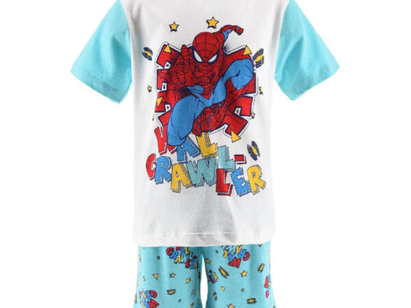 Παιδική κοντή πιτζάμα Spiderman Wall Crawler Blue 6 ετών / 116 εκ.
