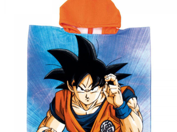 Πόντσο πετσέτας θαλάσσης Dragon Ball Son Goku 55x110cm (γρήγορο στέγνωμα)