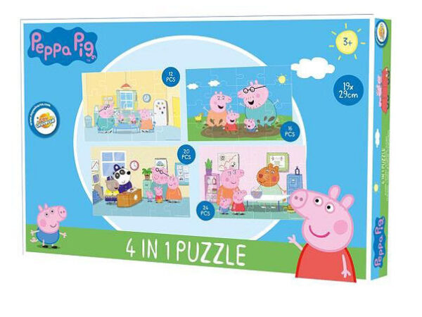 Πάζλ Peppa Pig Home 4 σε 1