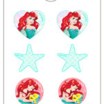 Σετ σκουλαρίκια Disney Princess Ariel 3 ζευγάρια