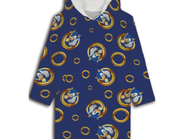 Sonic the Hedgehog βελούδινη κουβέρτα ενηλίκων, πόντσο