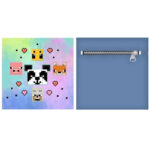 Διακοσμητικό μαξιλάρι Minecraft Animals με αφαιρούμενο κάλυμμα 35x35 εκ. Βελούδο - Image 2