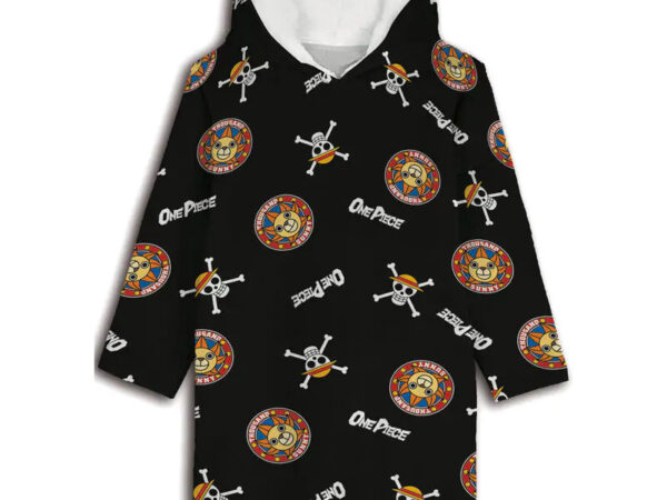 Κουβέρτα One Piece Thousand Sunny από βελούδινο φλις, πόντσο