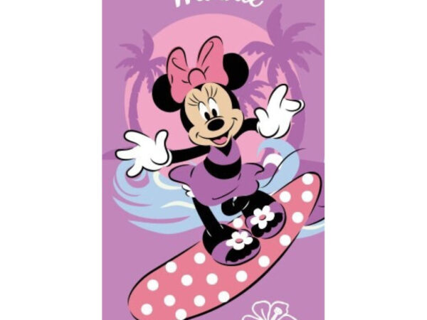 Πετσέτα μπάνιου Disney Minnie Surf, πετσέτα θαλάσσης 70x140cm (Γρήγορο στέγνωμα)