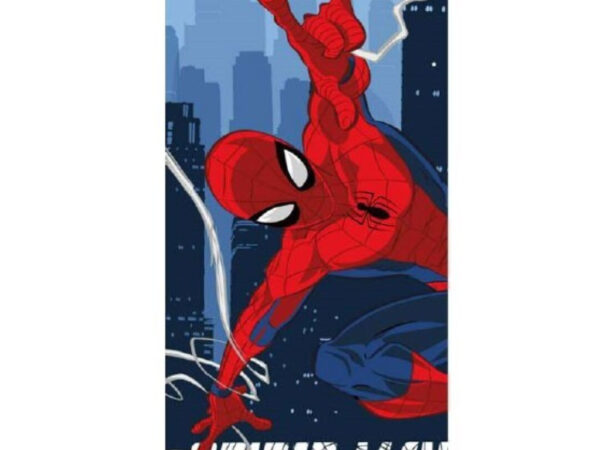 Πετσέτα μπάνιου Spiderman Urban, πετσέτα θαλάσσης 70x140cm (Γρήγορο στέγνωμα)