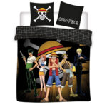 One Piece Captain Luffy διπλή παπλωματοθήκη 240x220cm, 65x65 cm