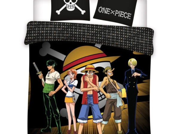 One Piece Captain Luffy διπλή παπλωματοθήκη 240x220cm, 65x65 cm