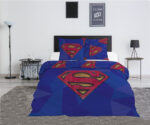 Superman Blue διπλή παπλωματοθήκη 240x220cm, 65x65 cm - Image 2