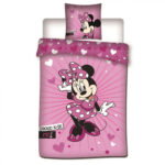 Σεντόνια Disney Minnie Proud 140x200cm, 63x63 cm από μικροΐνες