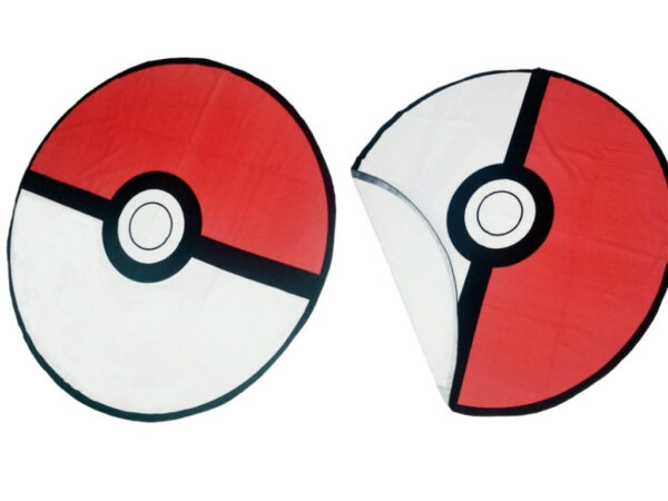 Πετσέτα μπάνιου σε σχήμα Pokémon Pokeball, πετσέτα θαλάσσης 130 cm (γρήγορο στέγνωμα)