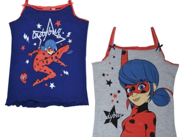 Παιδικό αμάνικο μπλουζάκι Miraculous Ladybug σετ 2 τεμαχίων 110-140 εκ.
