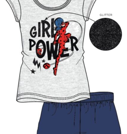 Παιδική κοντή πιτζάμα Miraculous Ladybug Power 5 - 10 ετών / 110 - 140 εκ.