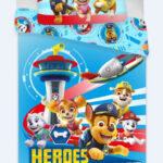 Σετ κλινοσκεπασμάτων Paw Patrol 140-200cm, 70-90cm από μικροΐνες