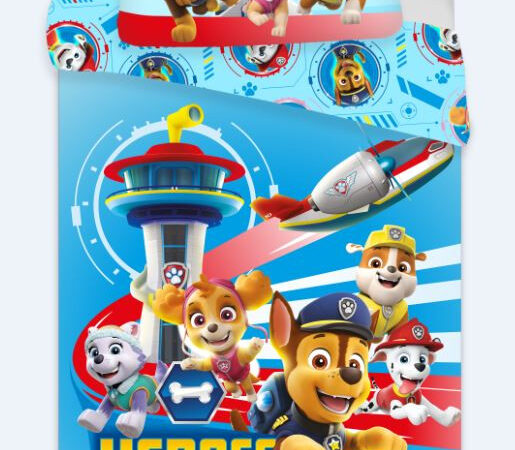 Σετ κλινοσκεπασμάτων Paw Patrol 140-200cm, 70-90cm από μικροΐνες