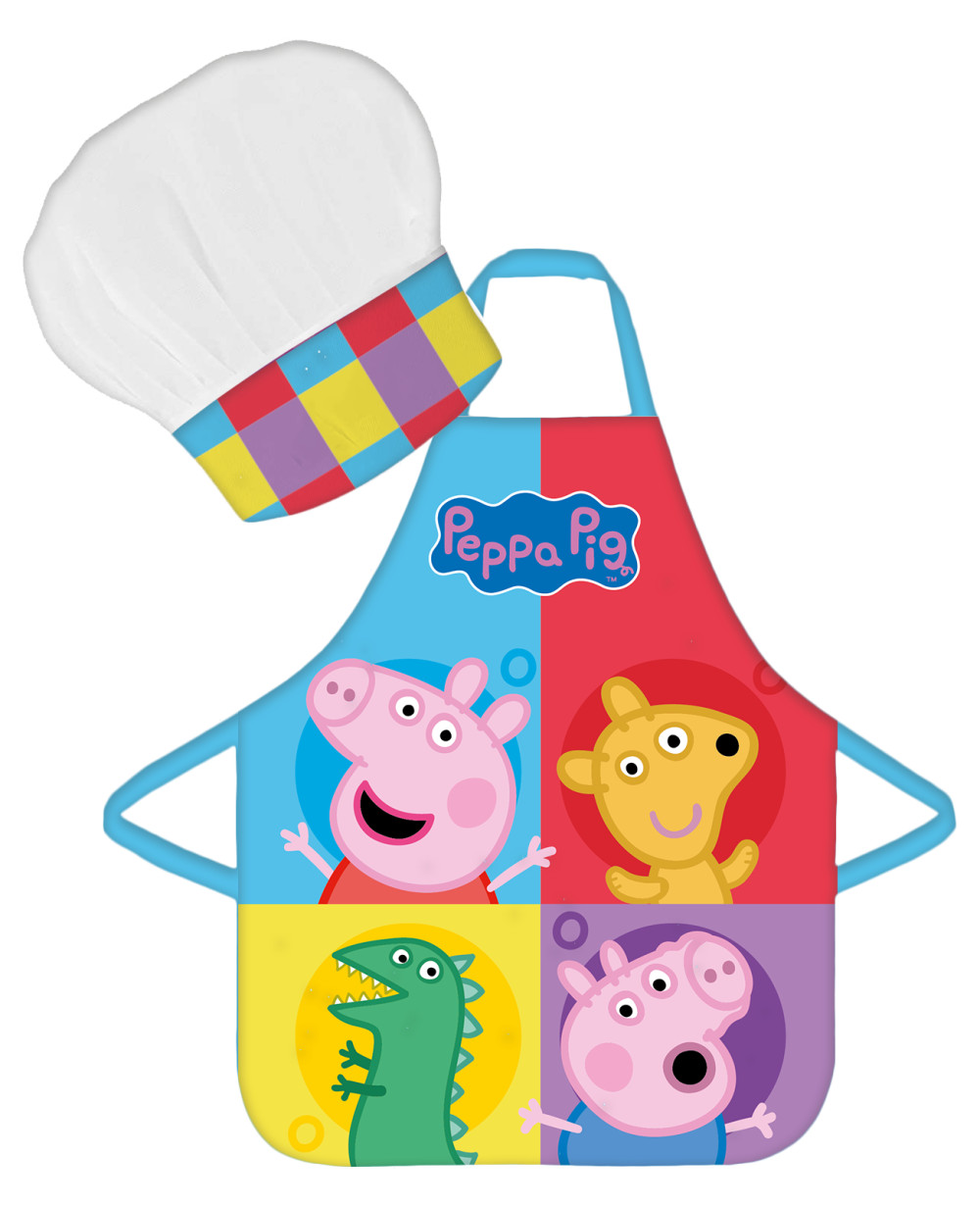 BRM013599 Σετ 2 τεμαχίων παιδικής ποδιάς Peppa Pig Team - Image 1